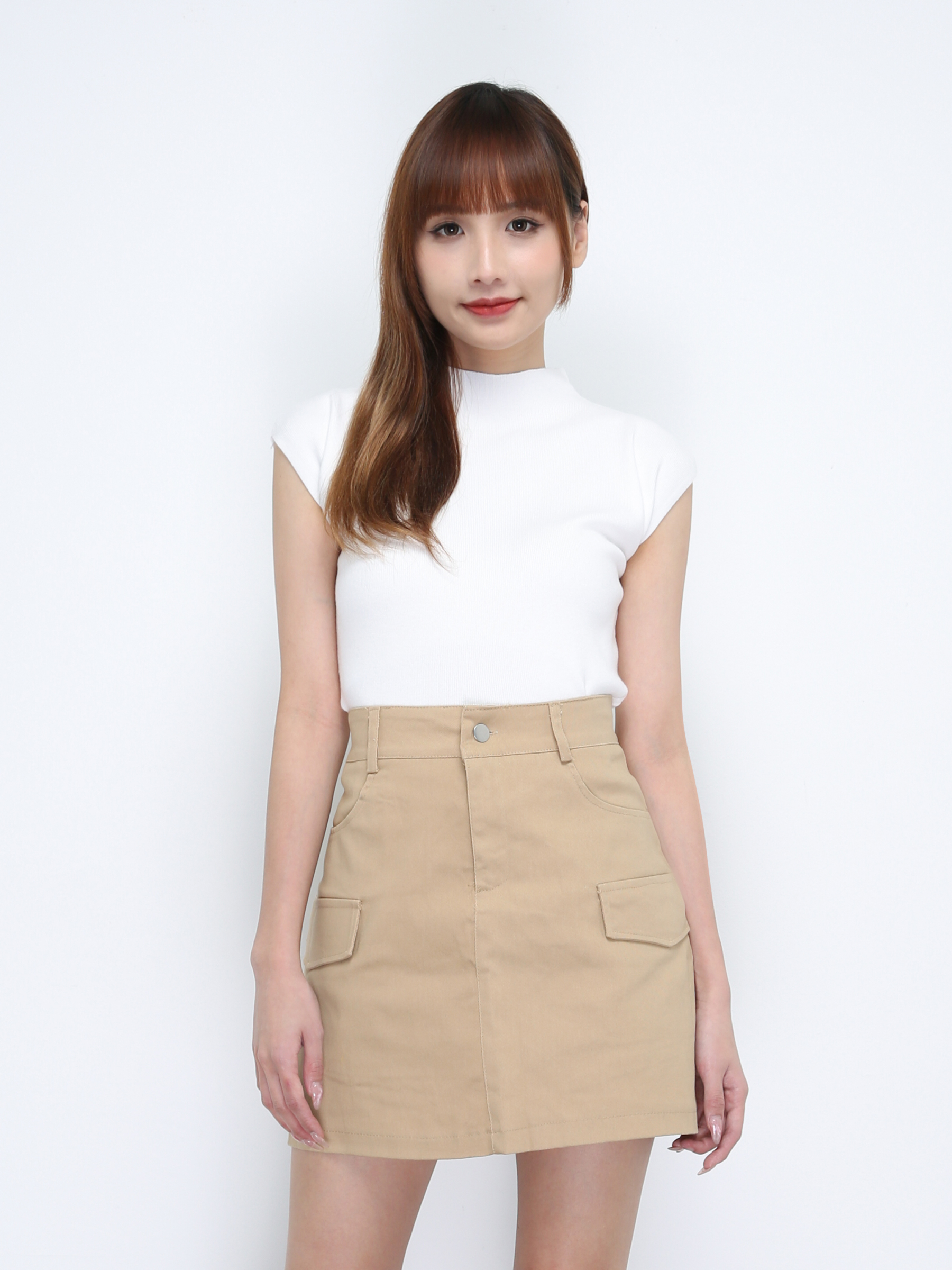Side Pocket Short Skirt 21478