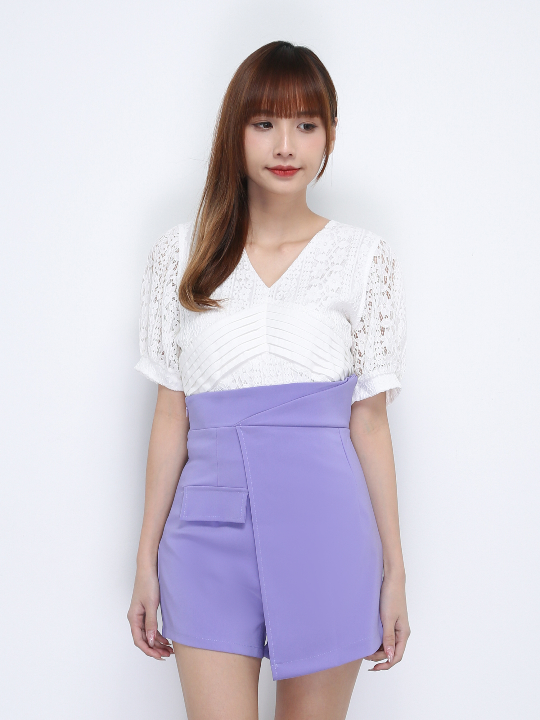 High Waist Irregular Long Skirt 21386