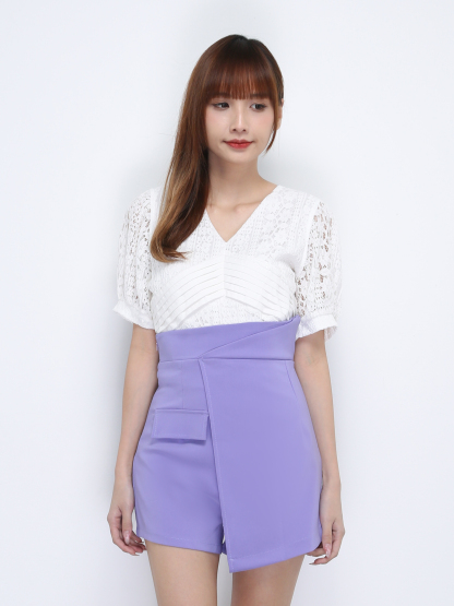 High Waist Irregular Long Skirt 21386