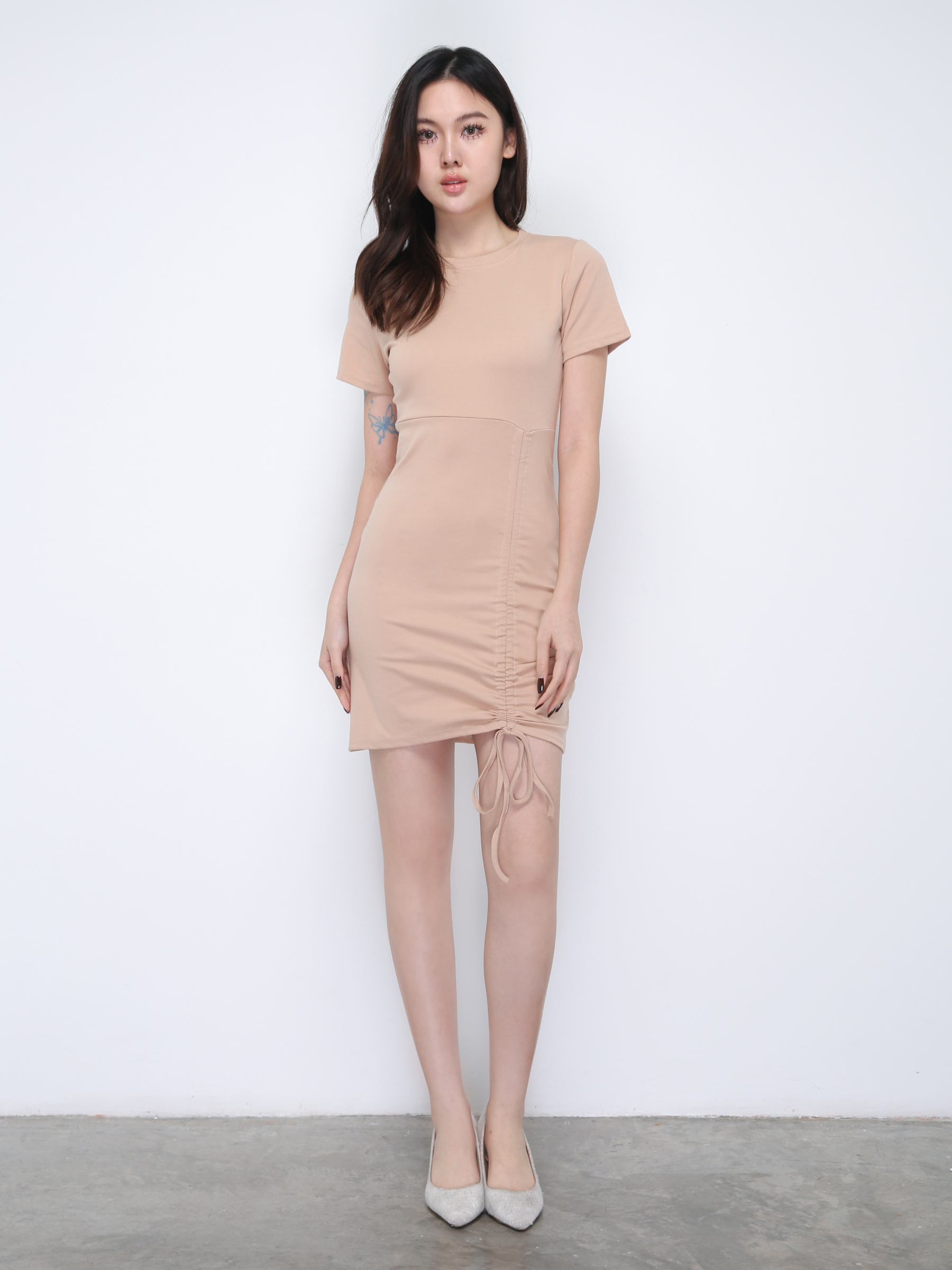 Side Drawstring Dress 21727