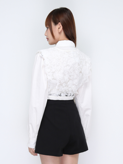 Two Piece Lace Blouse 20538