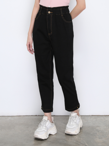 Denim Waist Stretchable Long Pants 21106