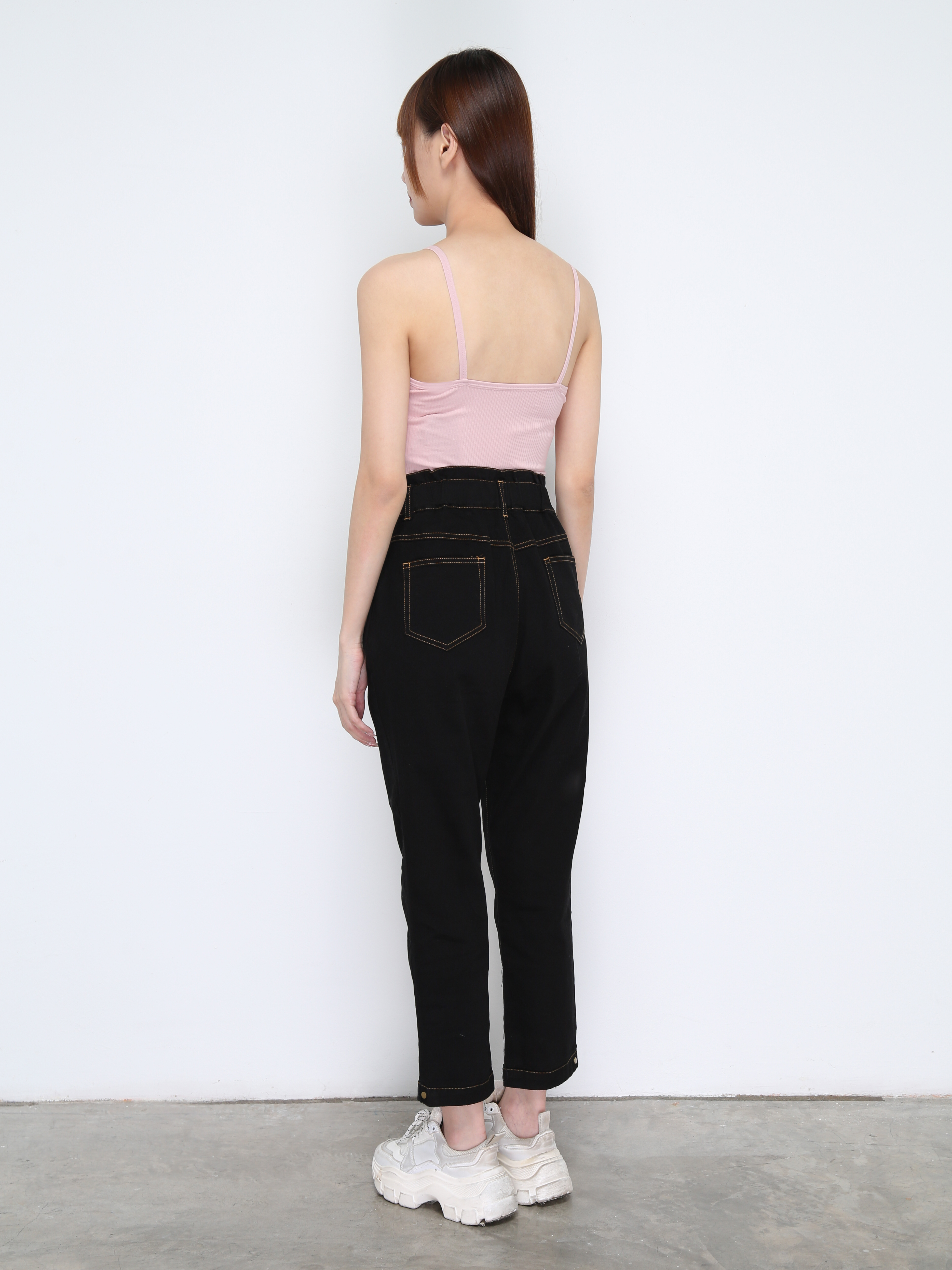 Denim Waist Stretchable Long Pants 21106