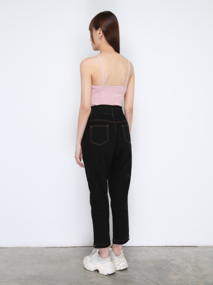 Denim Waist Stretchable Long Pants 21106
