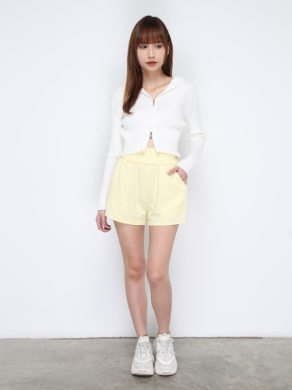 High Waist Waist Stretchable Short Pants 21107