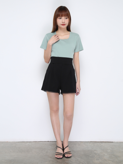 Round Neck Plain Top 21012