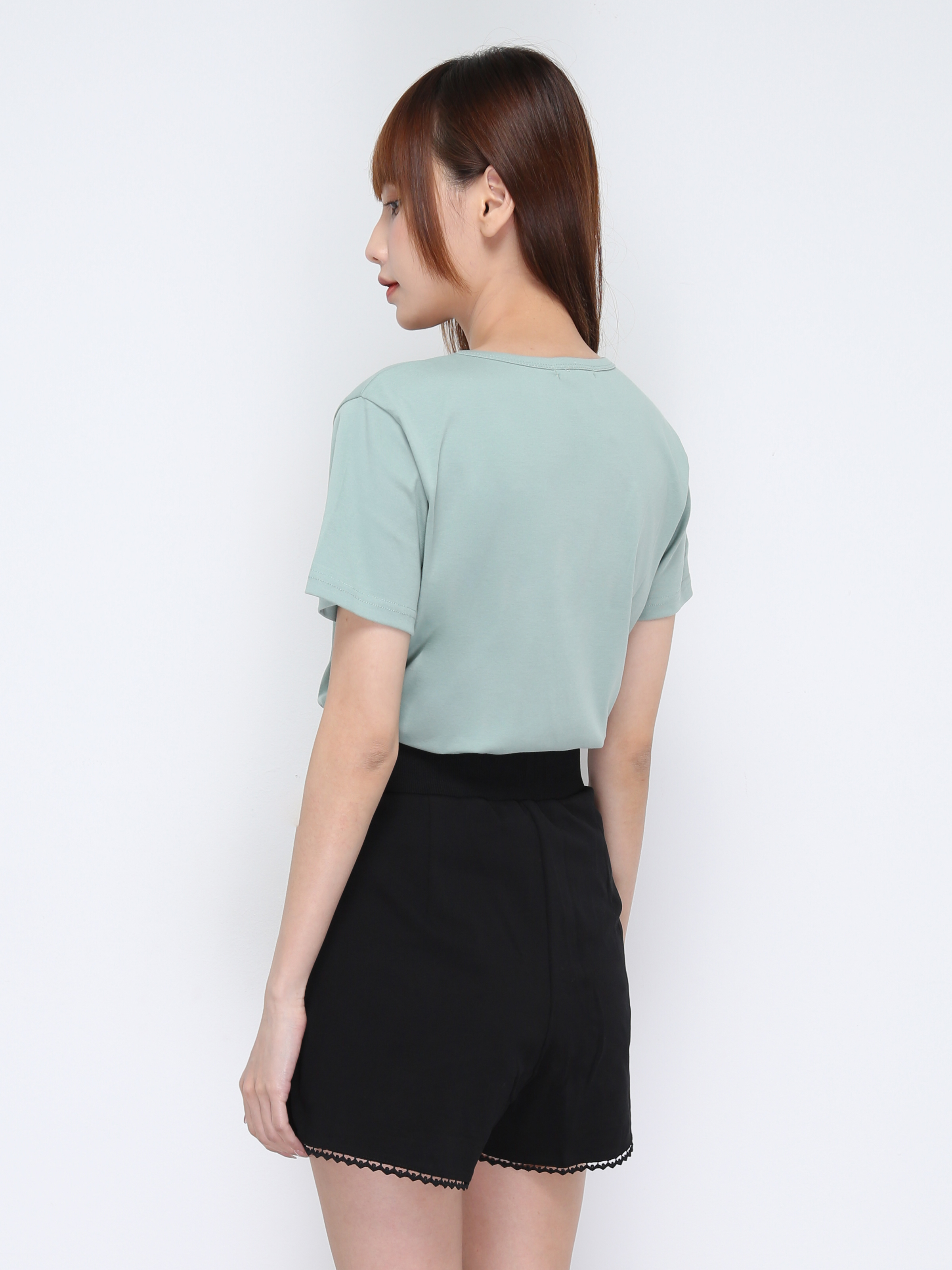 Round Neck Plain Top 21012