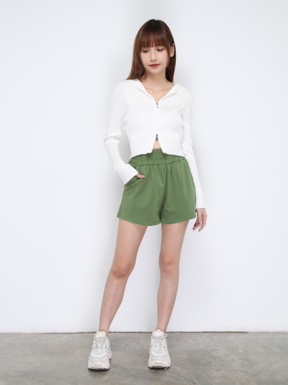 High Waist Waist Stretchable Short Pants 21107