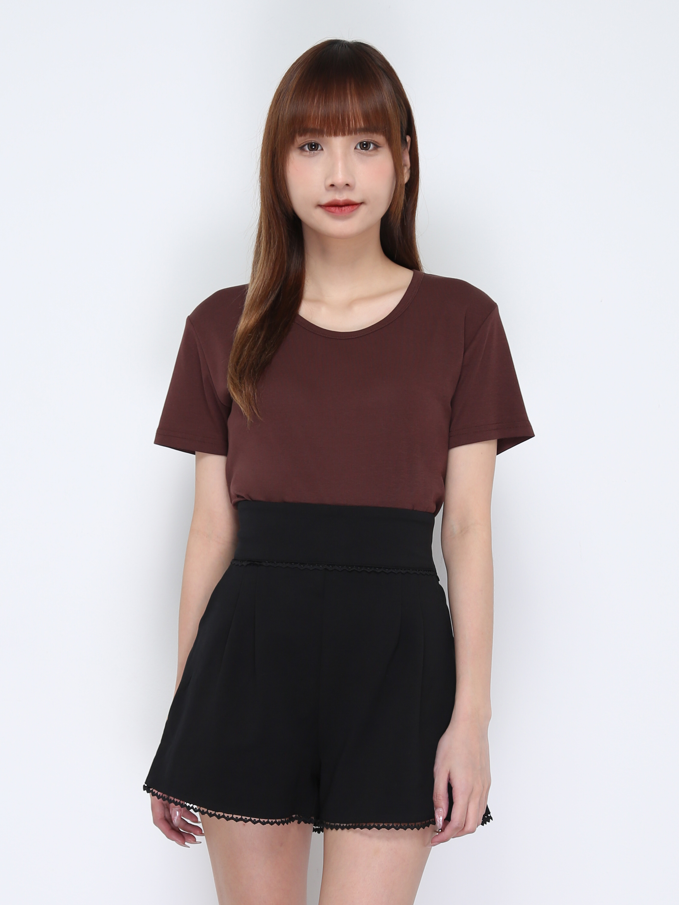 Round Neck Plain Top 21012