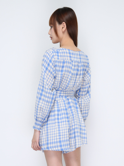 Checker Front Tie Up Set 20935