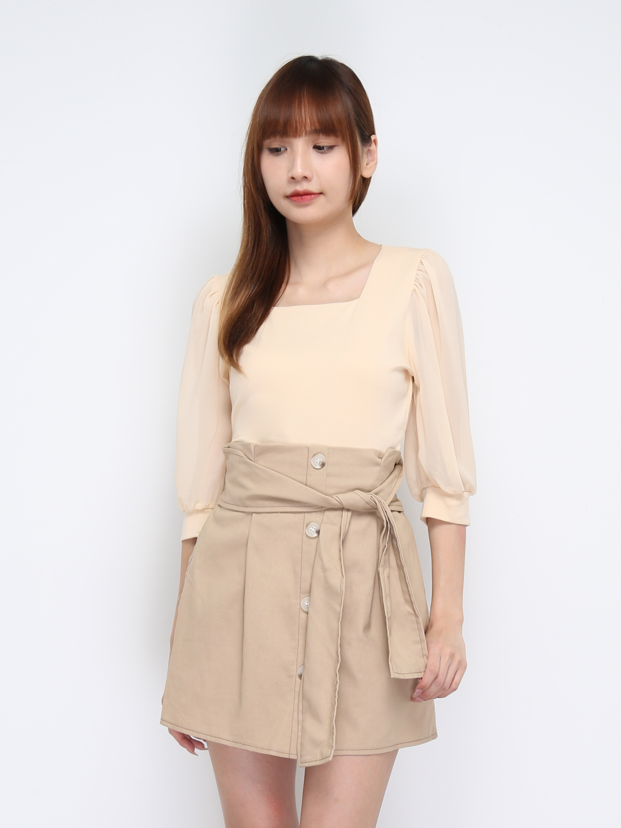 Square Neck Half Sleeve Top 21164