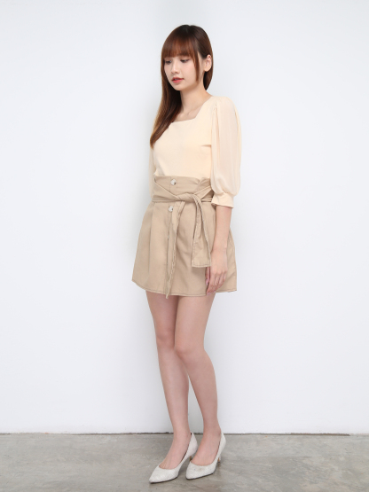 Square Neck Half Sleeve Top 21164