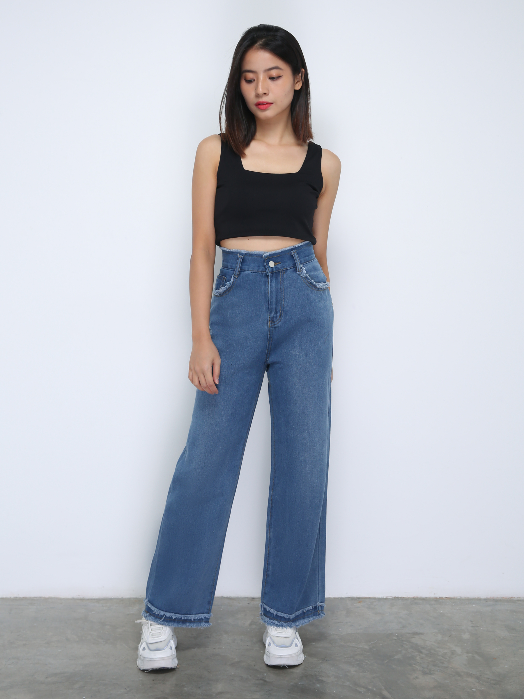 Denim Long Pants 35479