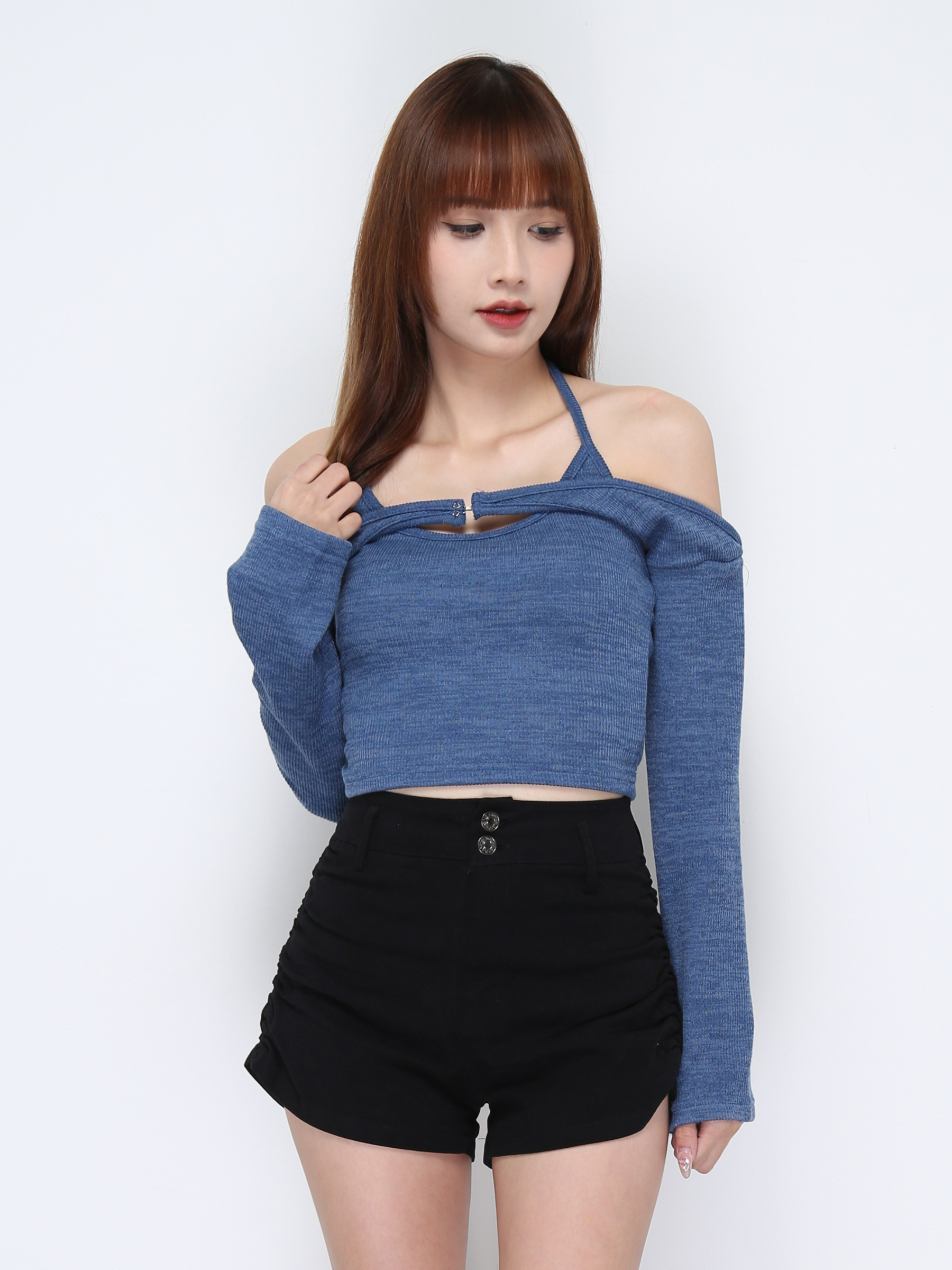 Two Piece Inner Strap Top With Outer Set 20671