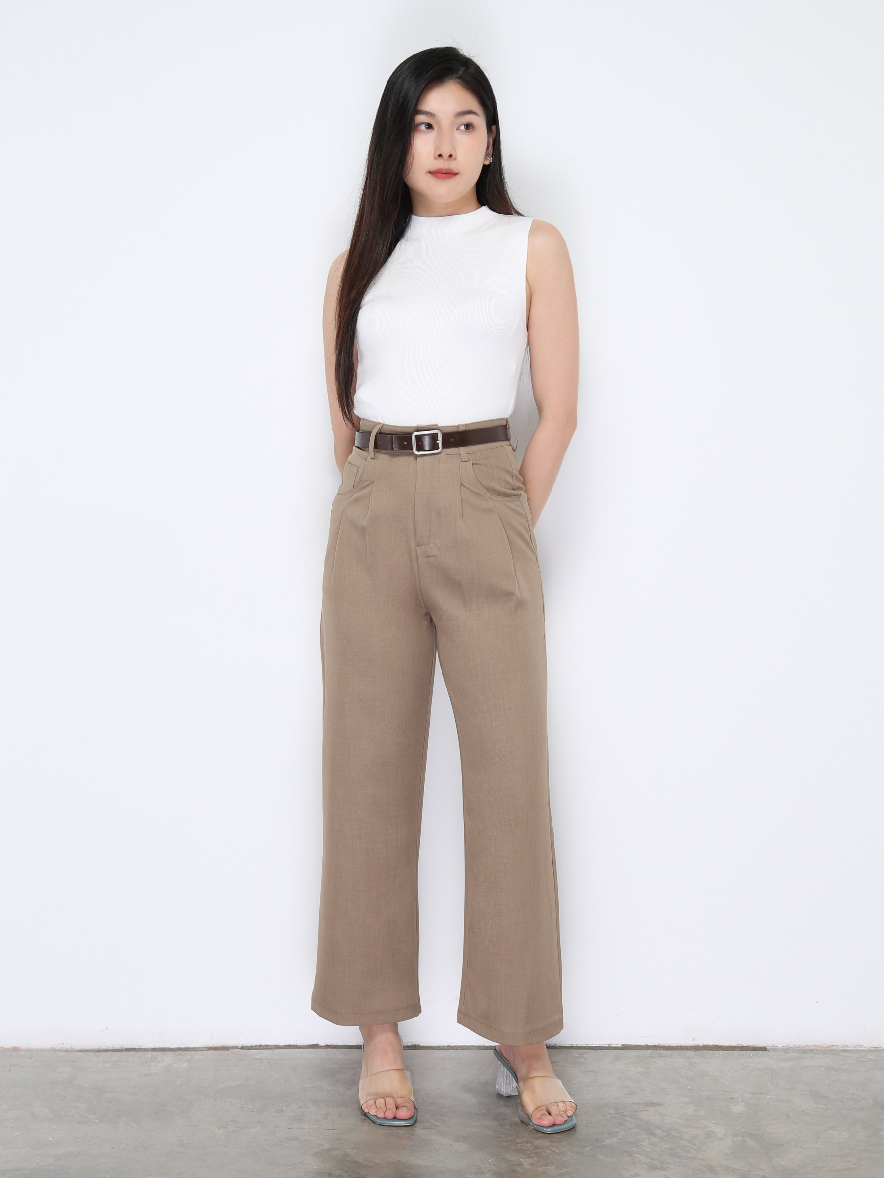With Belt Long Pants 34888