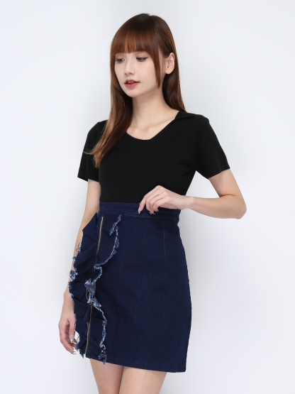 Knitted Round Neck Top 20635