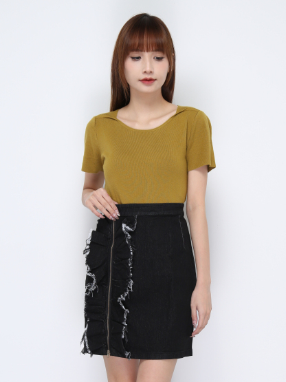 Knitted Round Neck Top 20635