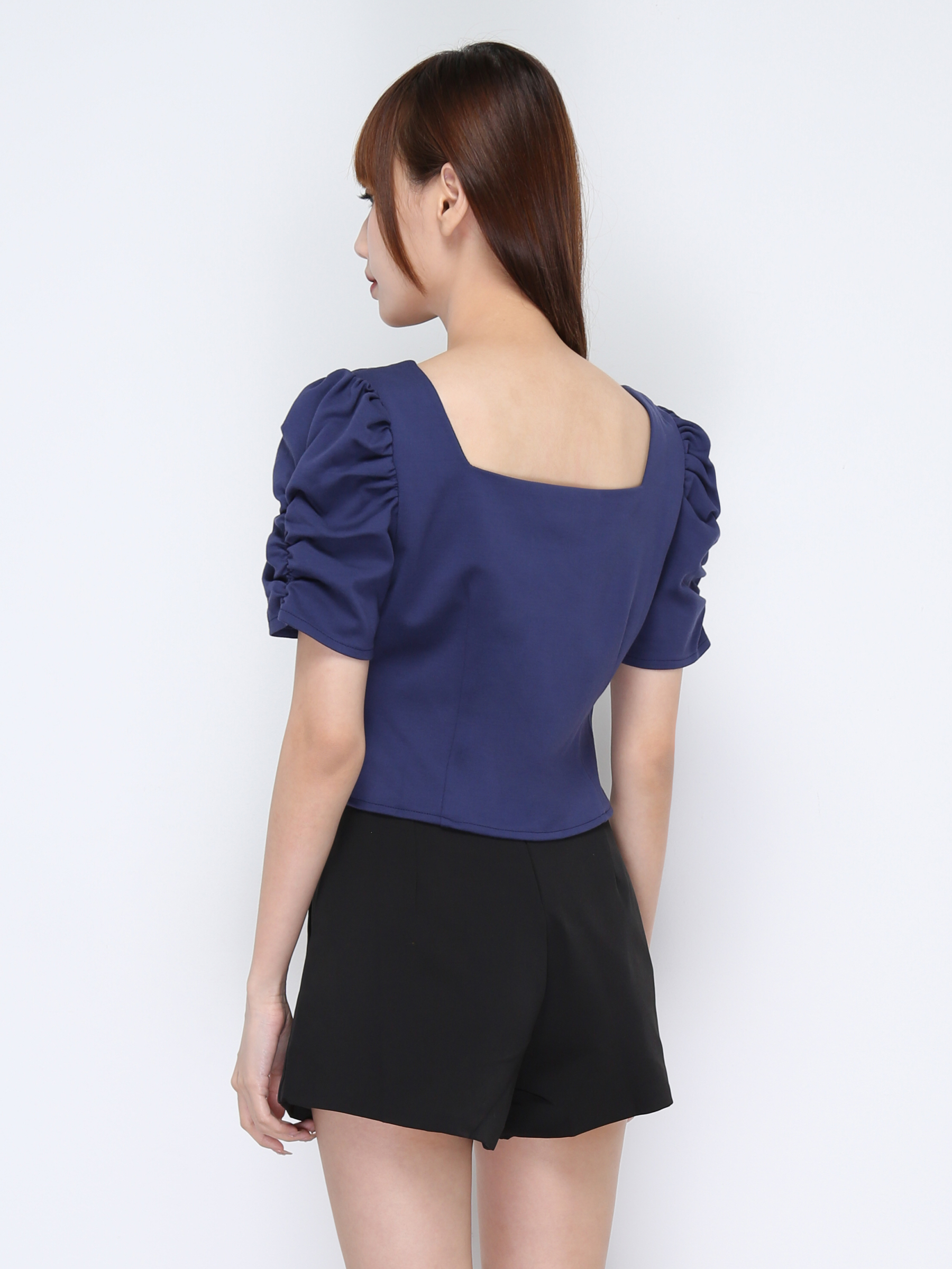 Square Neck With Lacce Top 20641