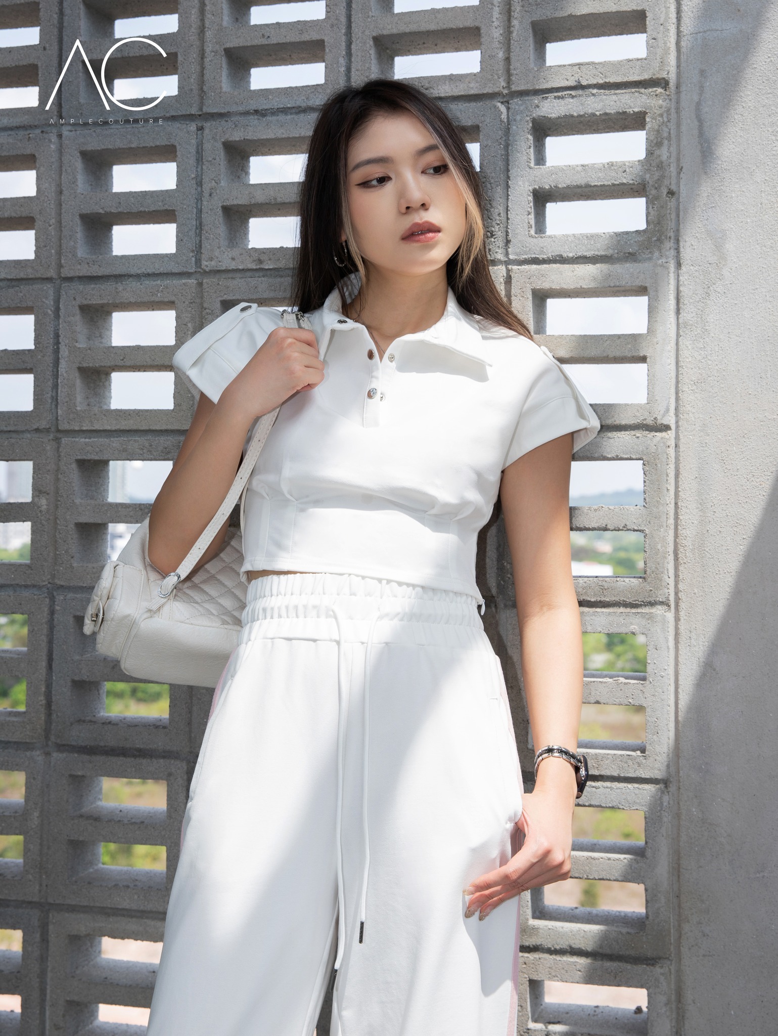 Cap Sleeve With Collar Top DJ008