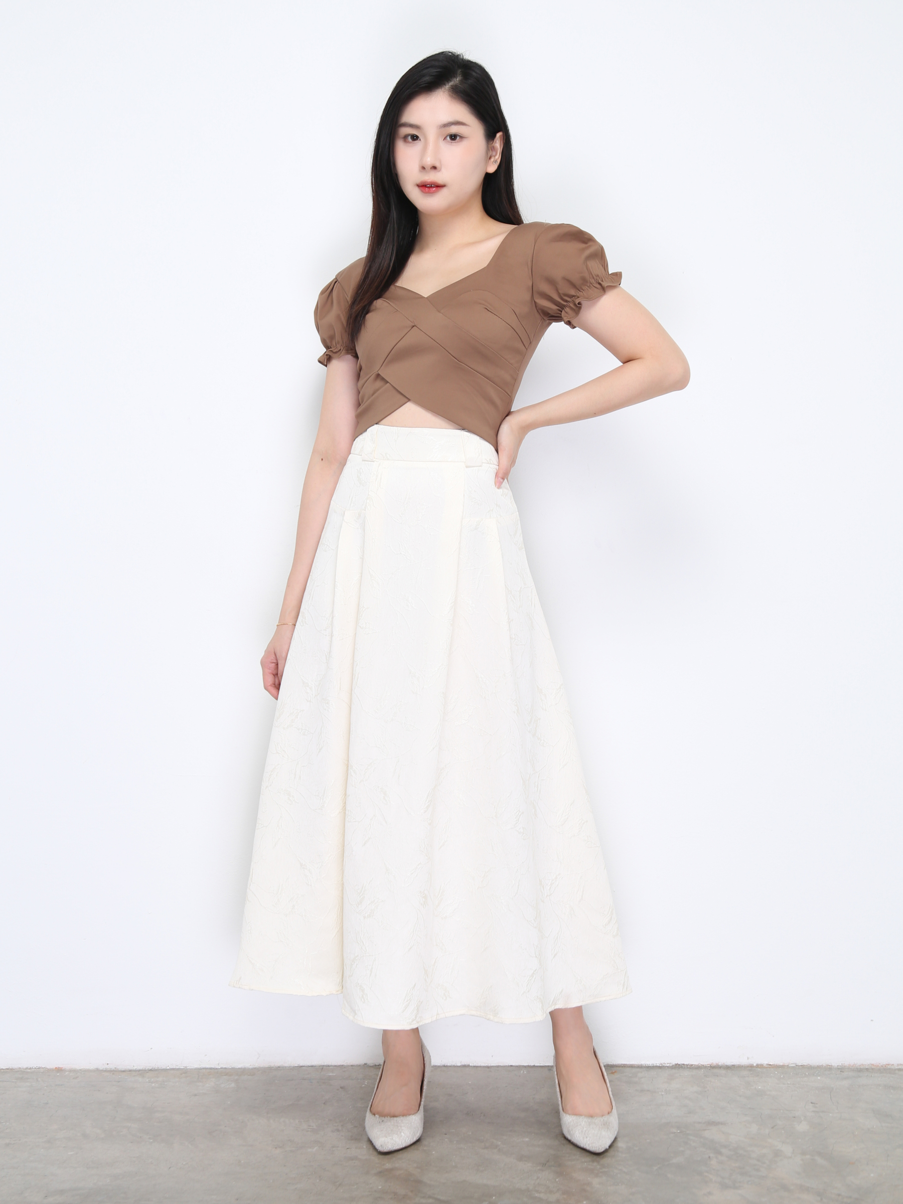 High Waist A Line Skirt DJ028
