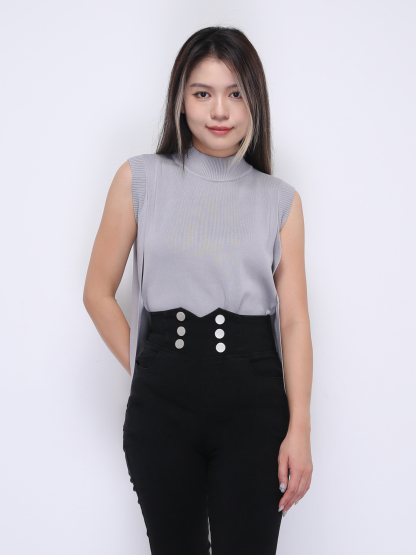 Sleeveless Split Top DJ029
