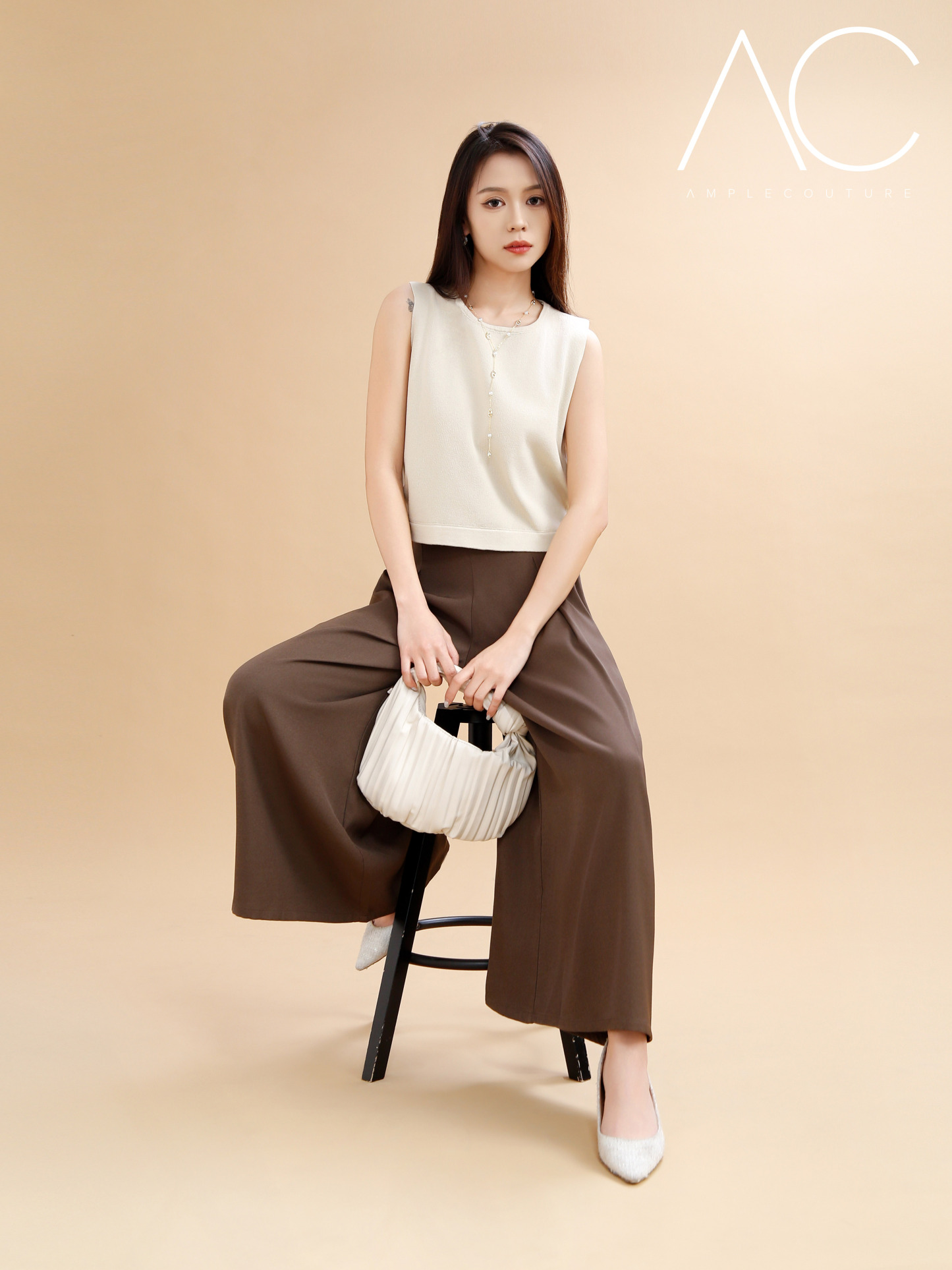 High Waist Wide Leg Long Pants 36291