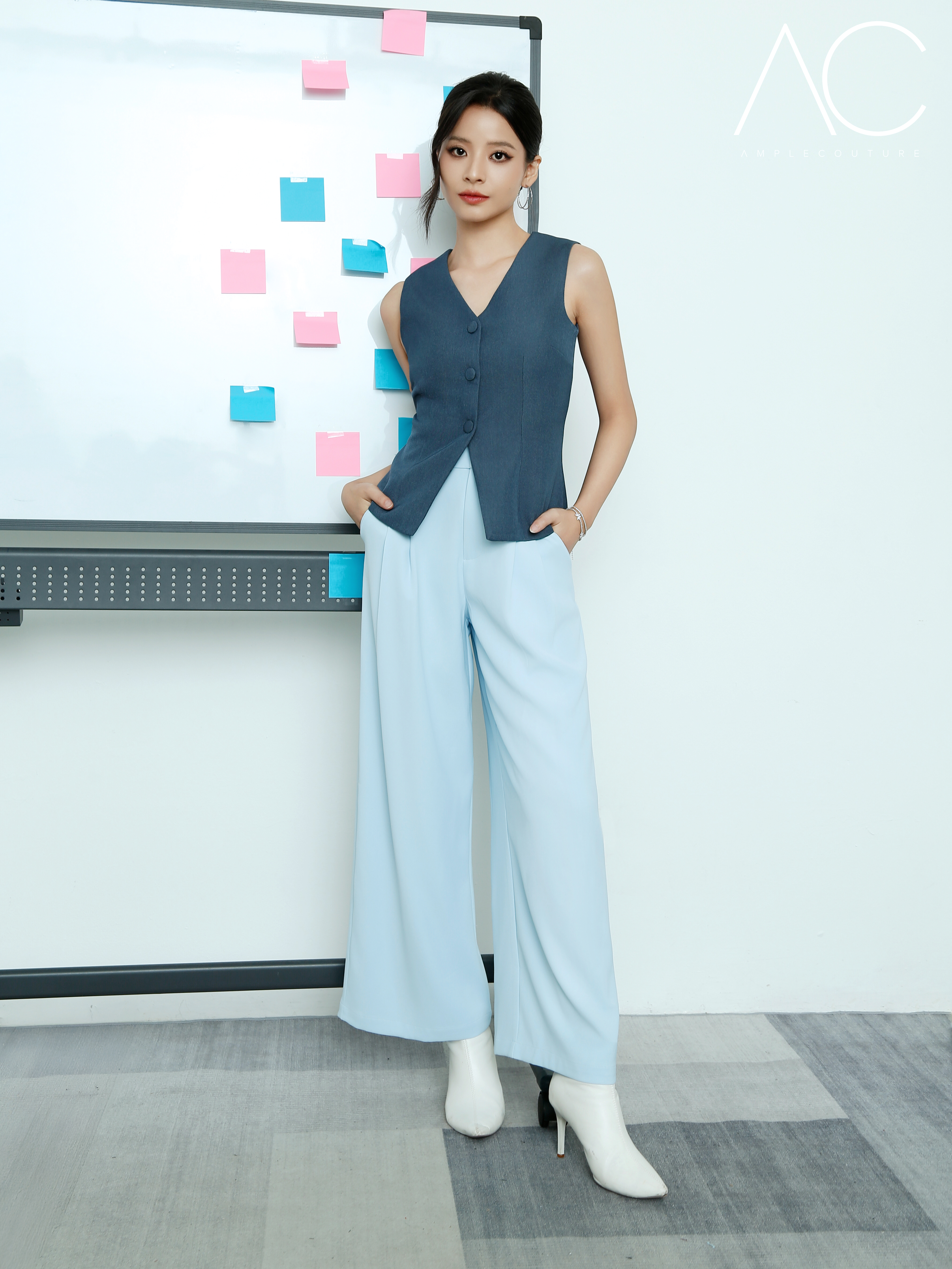 French Pleats Pants AC117