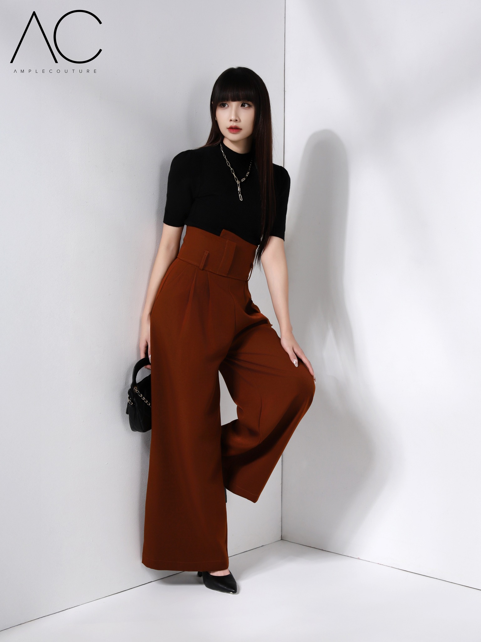 High Waist Long Pants DJ068