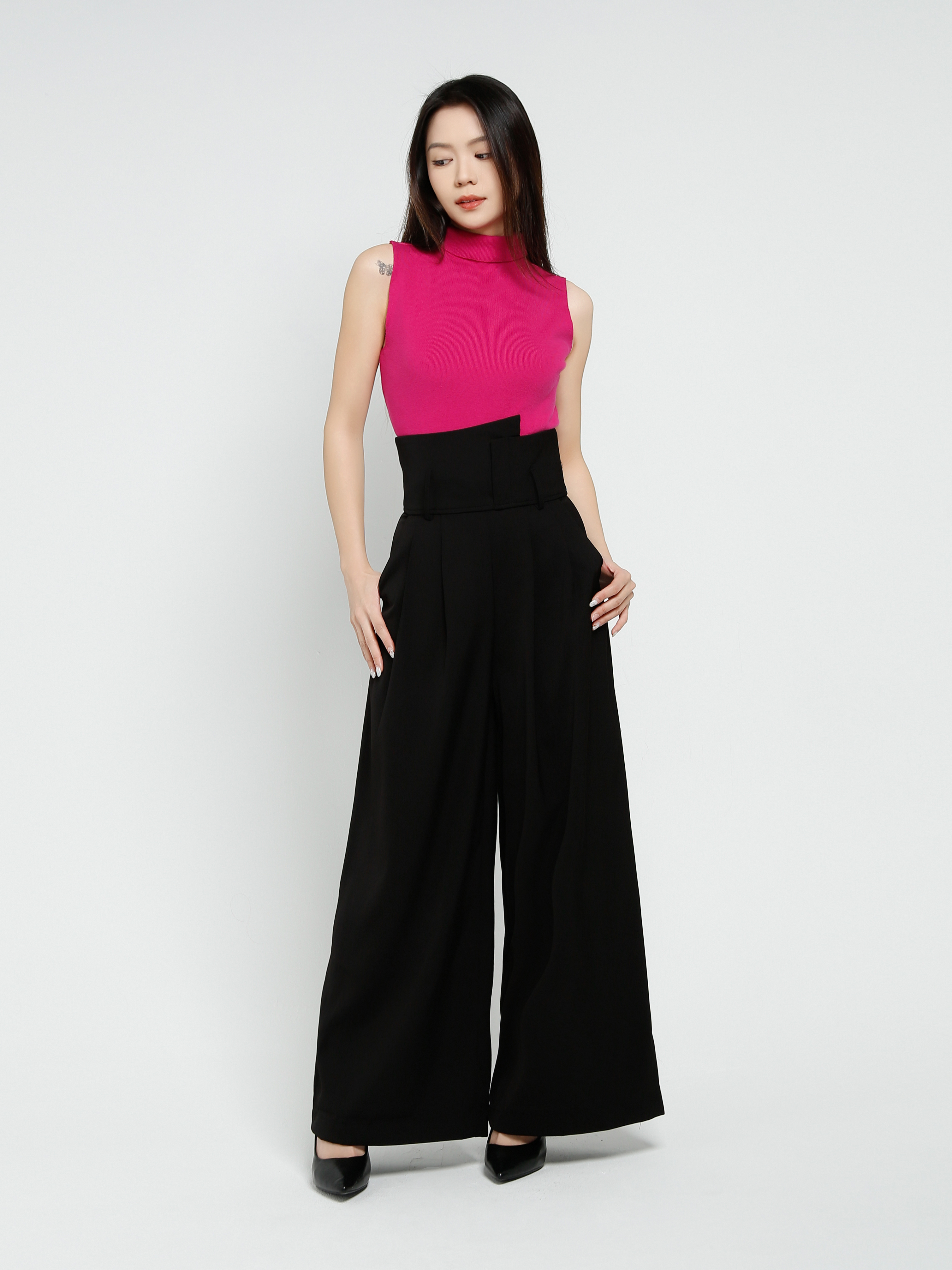 High Waist Long Pants DJ068