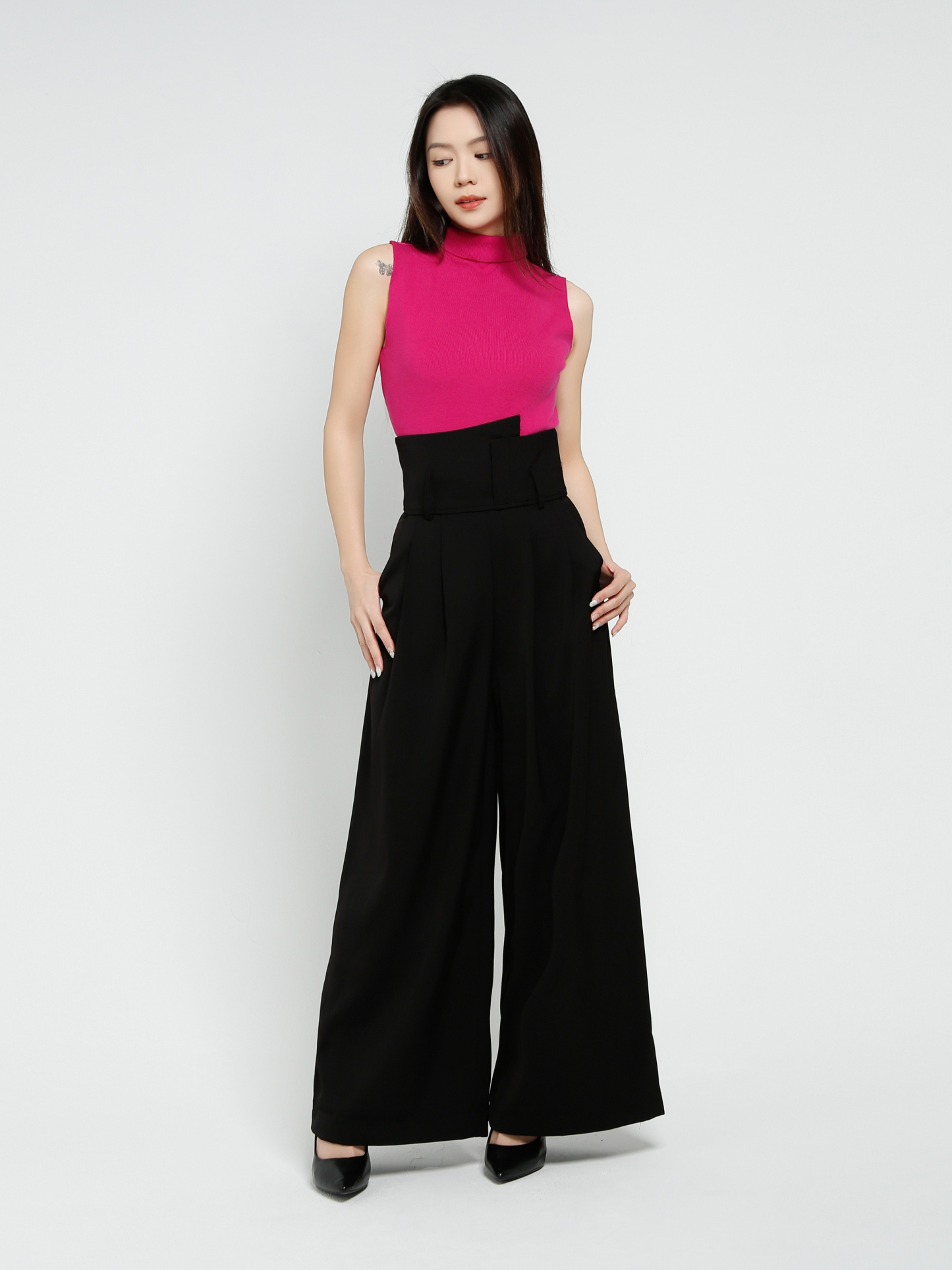 High Waist Long Pants DJ068
