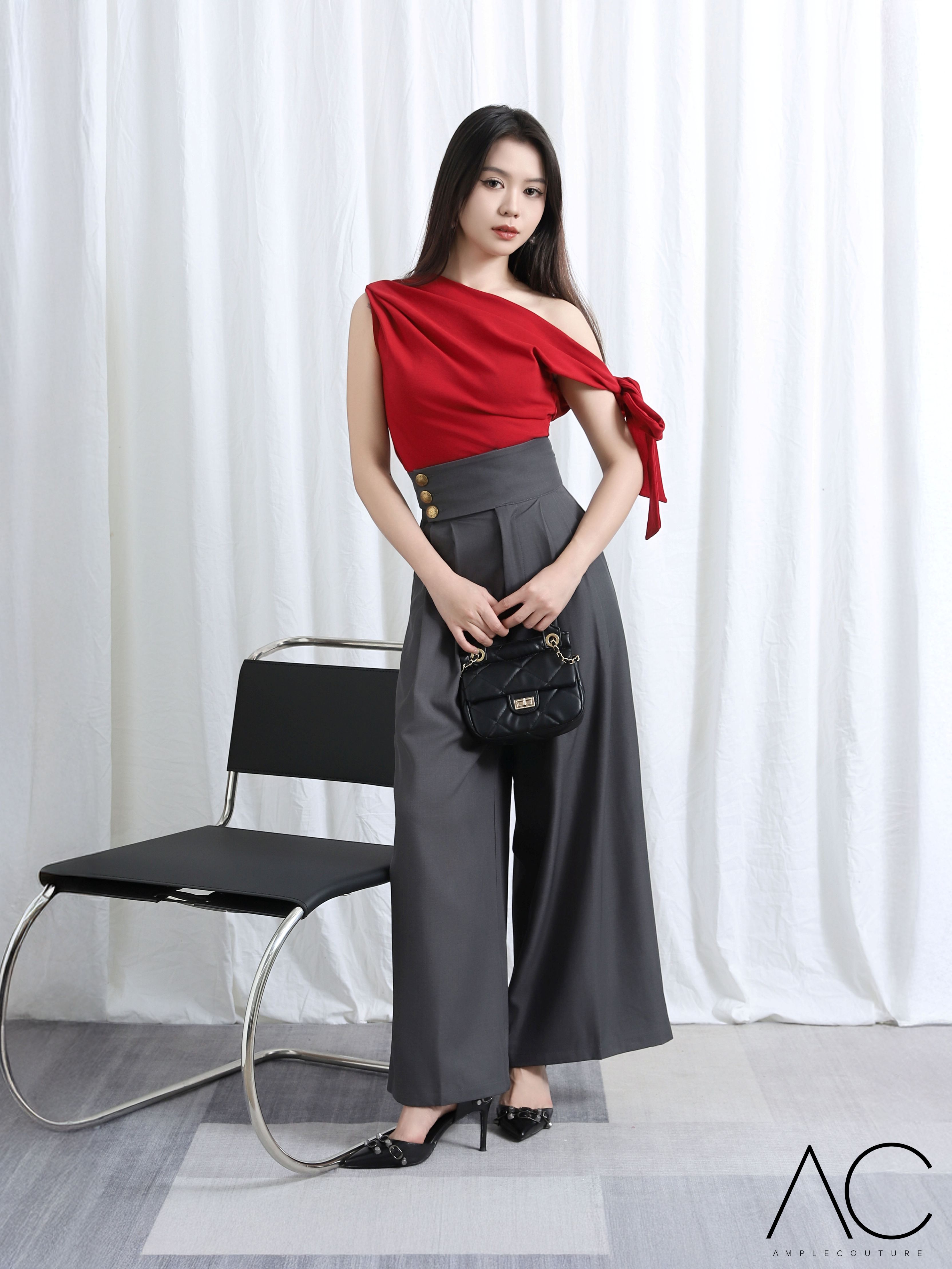 High Waist Long Pants 44627