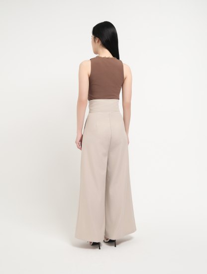 Sleeveless Wrap Lace Top DJ076