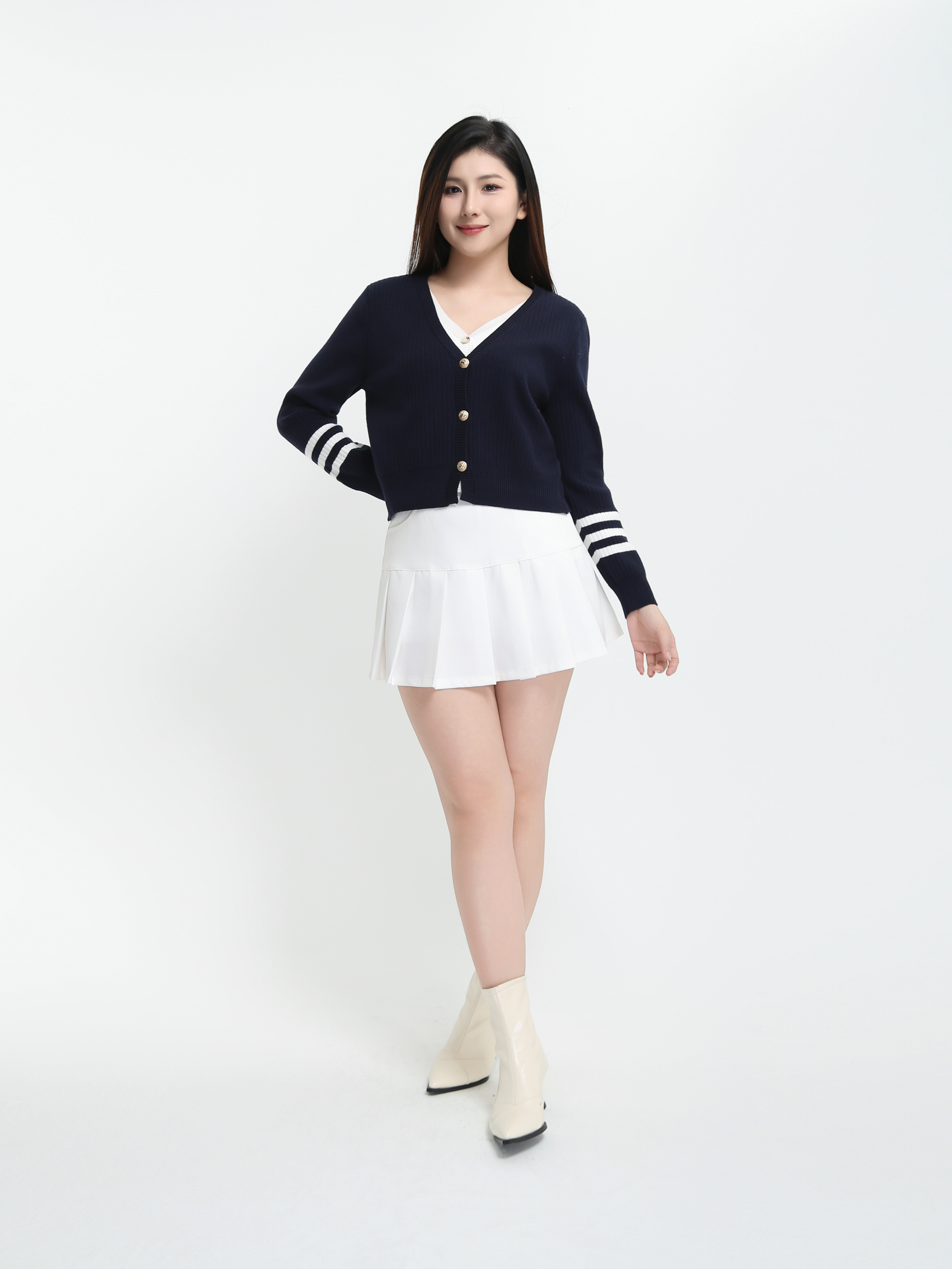 Fake Two Piece Knitted Jacket DJ077