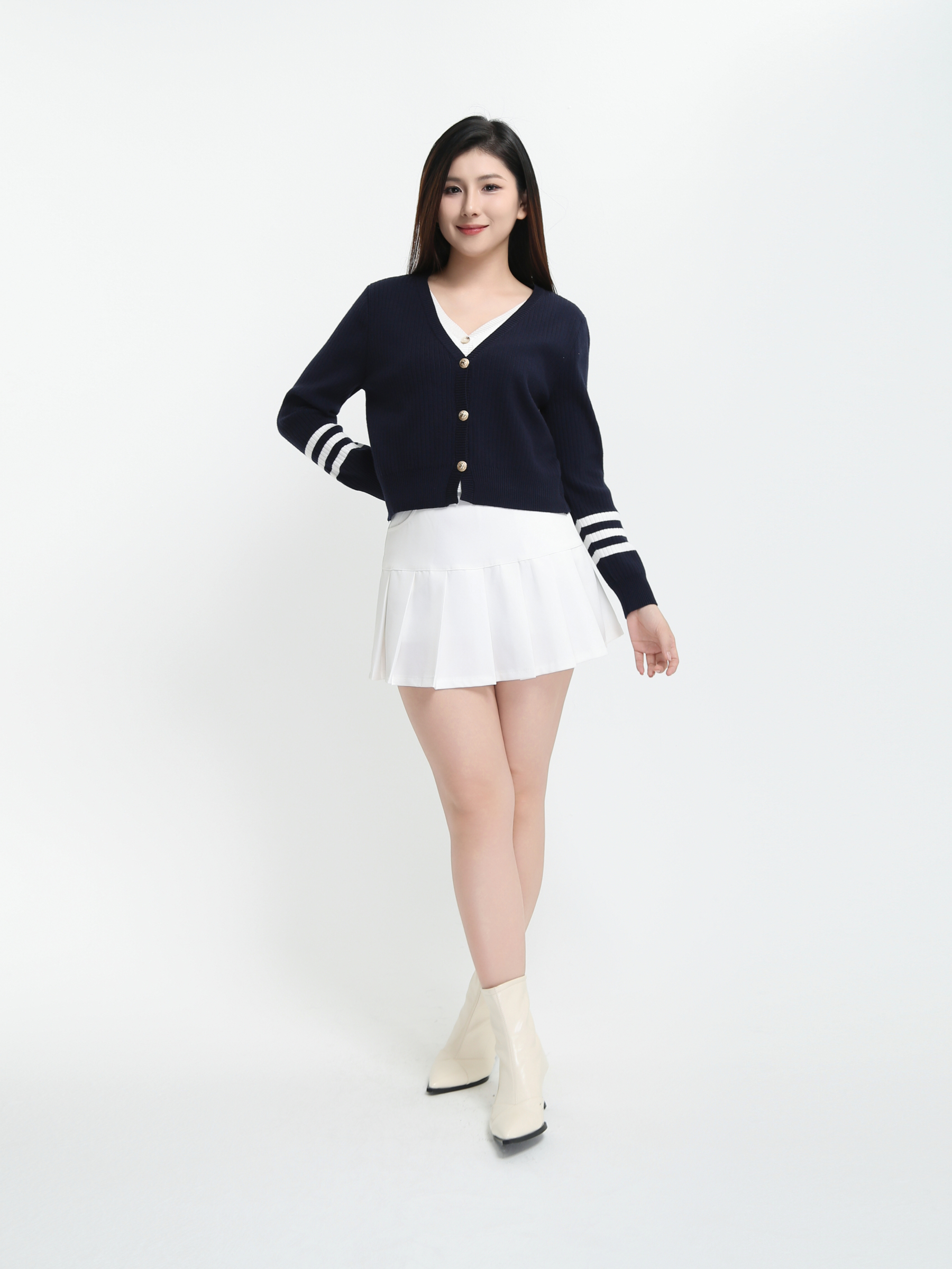 Fake Two Piece Knitted Jacket DJ077