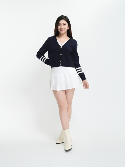 Fake Two Piece Knitted Jacket DJ077