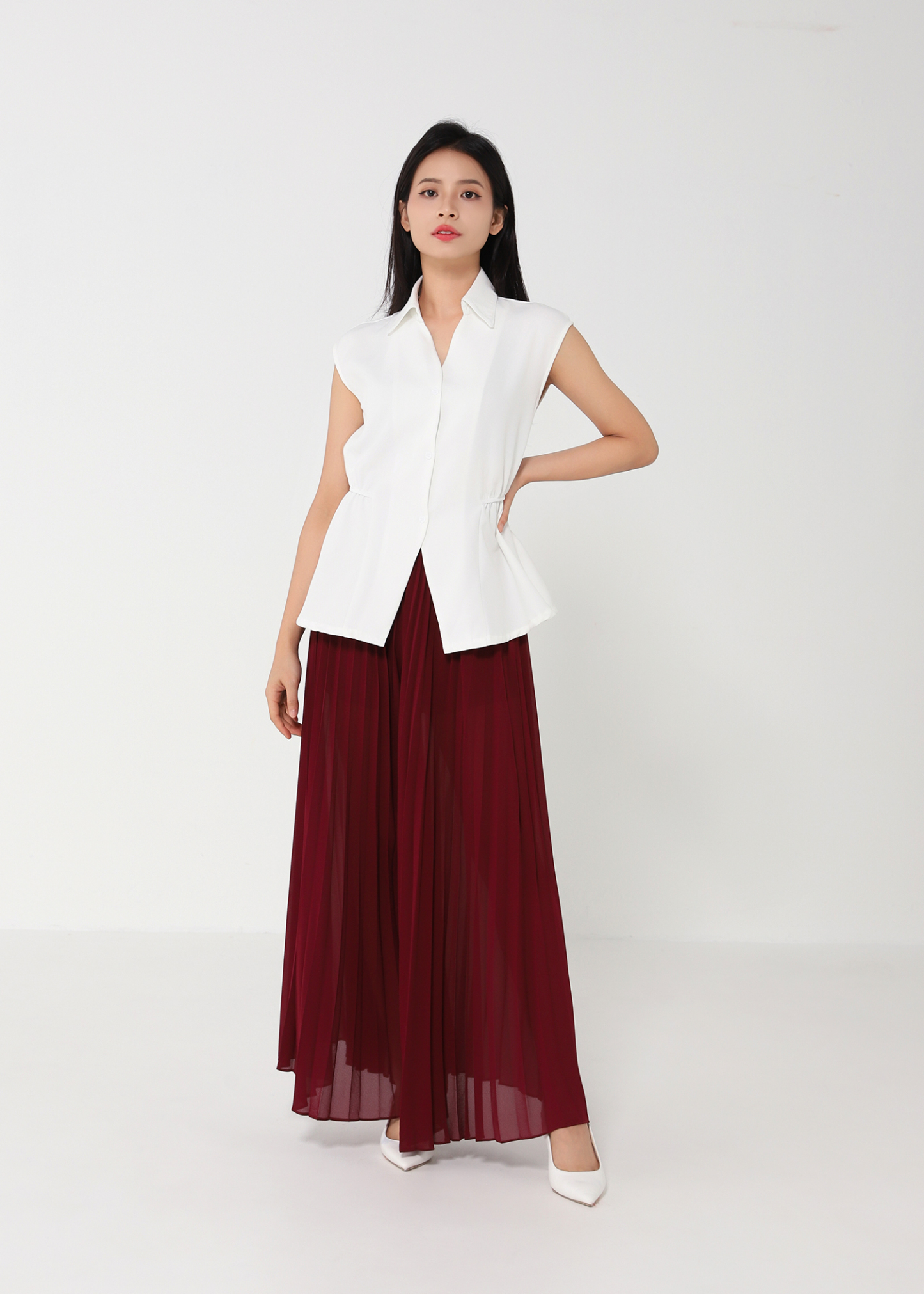 Basic Wear Waist Stretchable Blouse DJ089