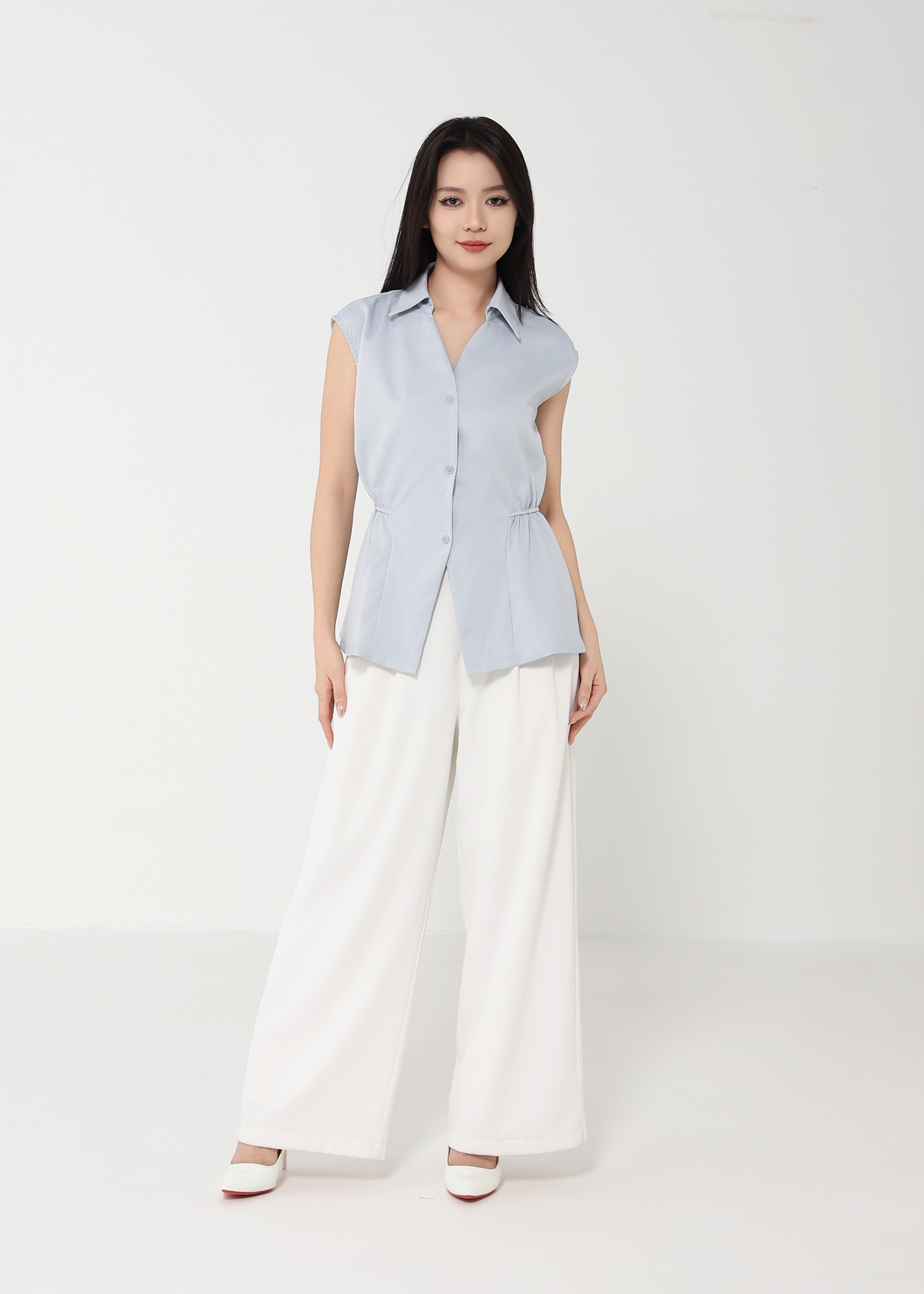 Basic Wear Waist Stretchable Blouse DJ089