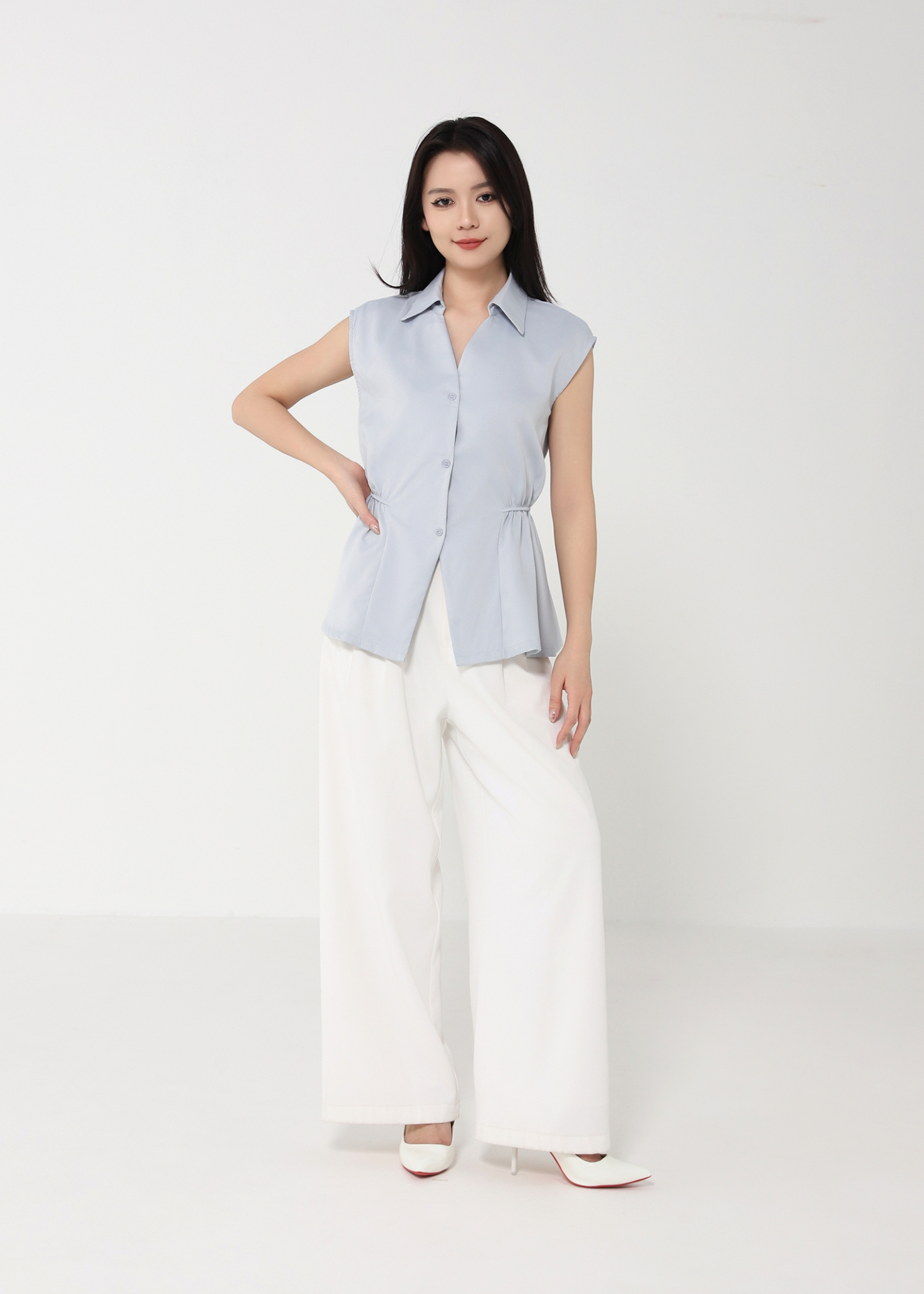 Basic Wear Waist Stretchable Blouse DJ089