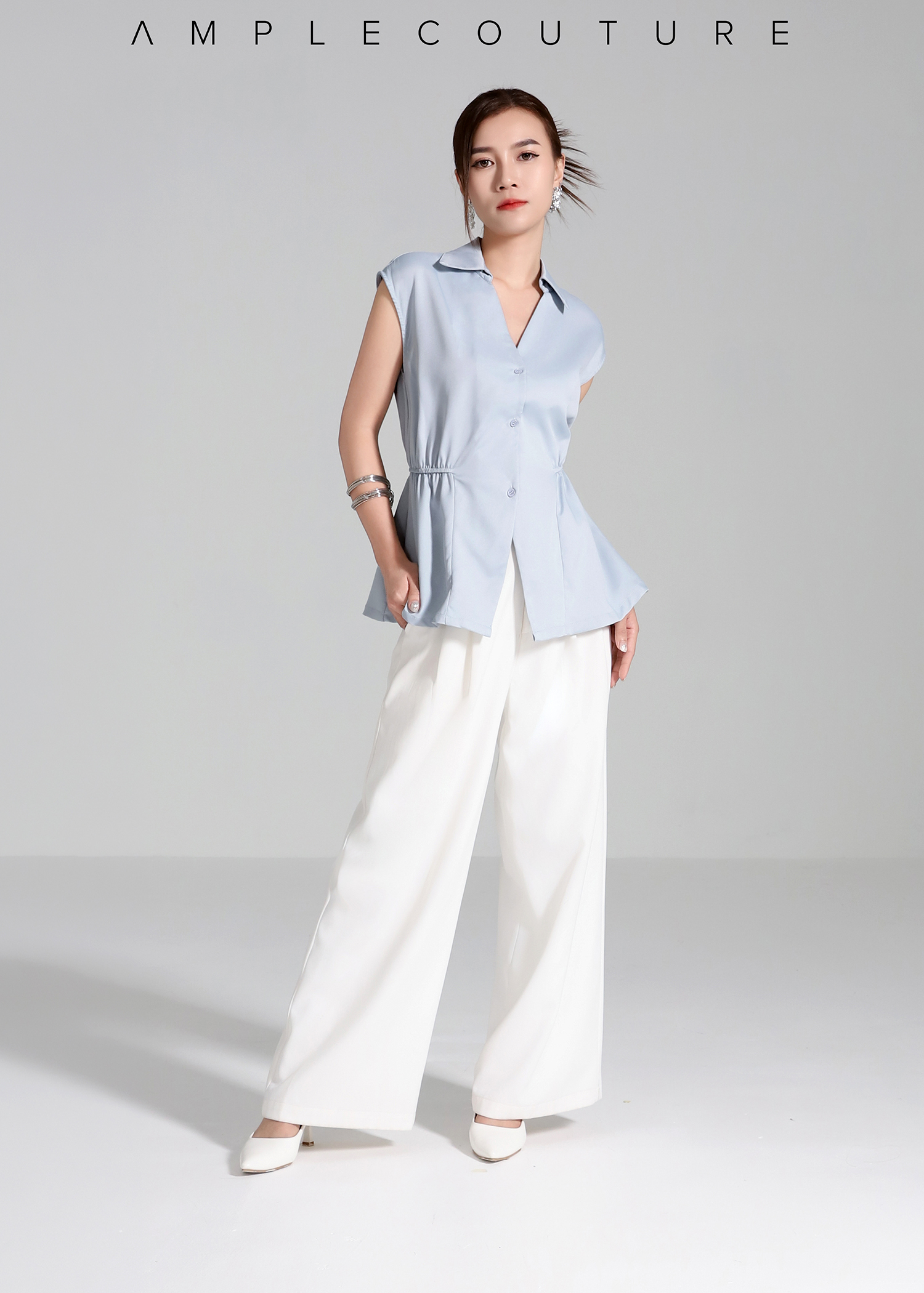 Basic Wear Waist Stretchable Blouse DJ089