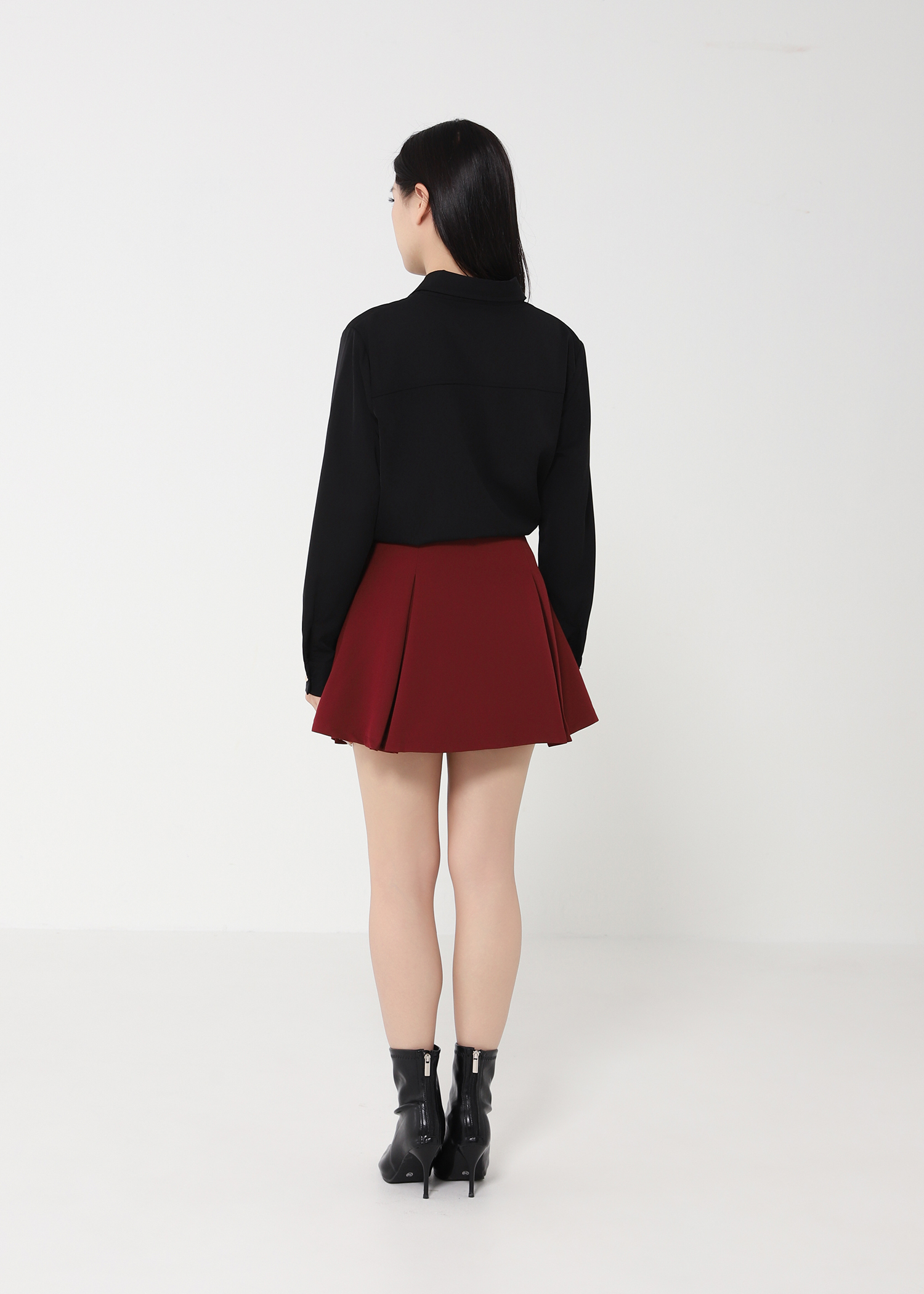 Long Sleeve Front Button Blouse DJ092