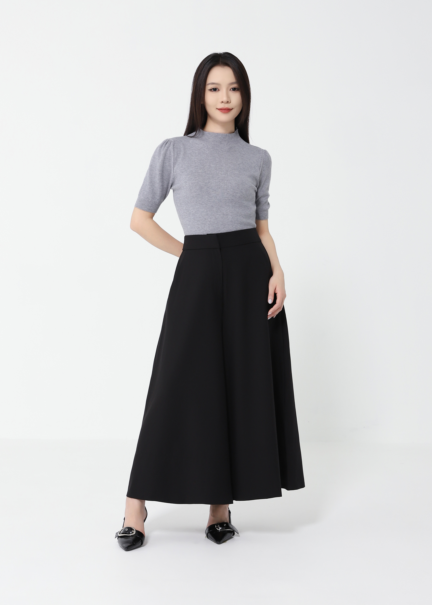 High Waist Wide Leg Long Pants DJ122