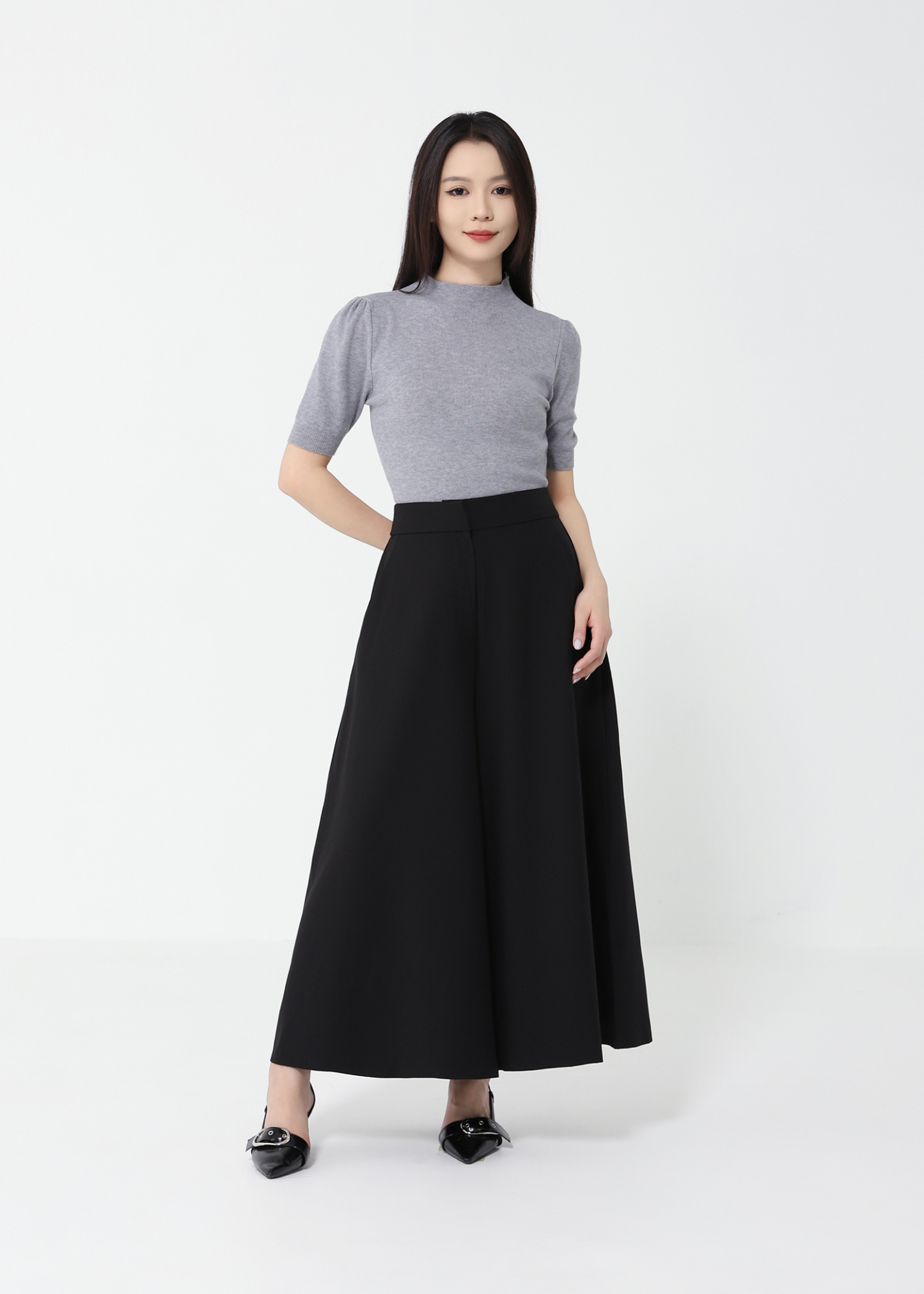 High Waist Wide Leg Long Pants DJ122