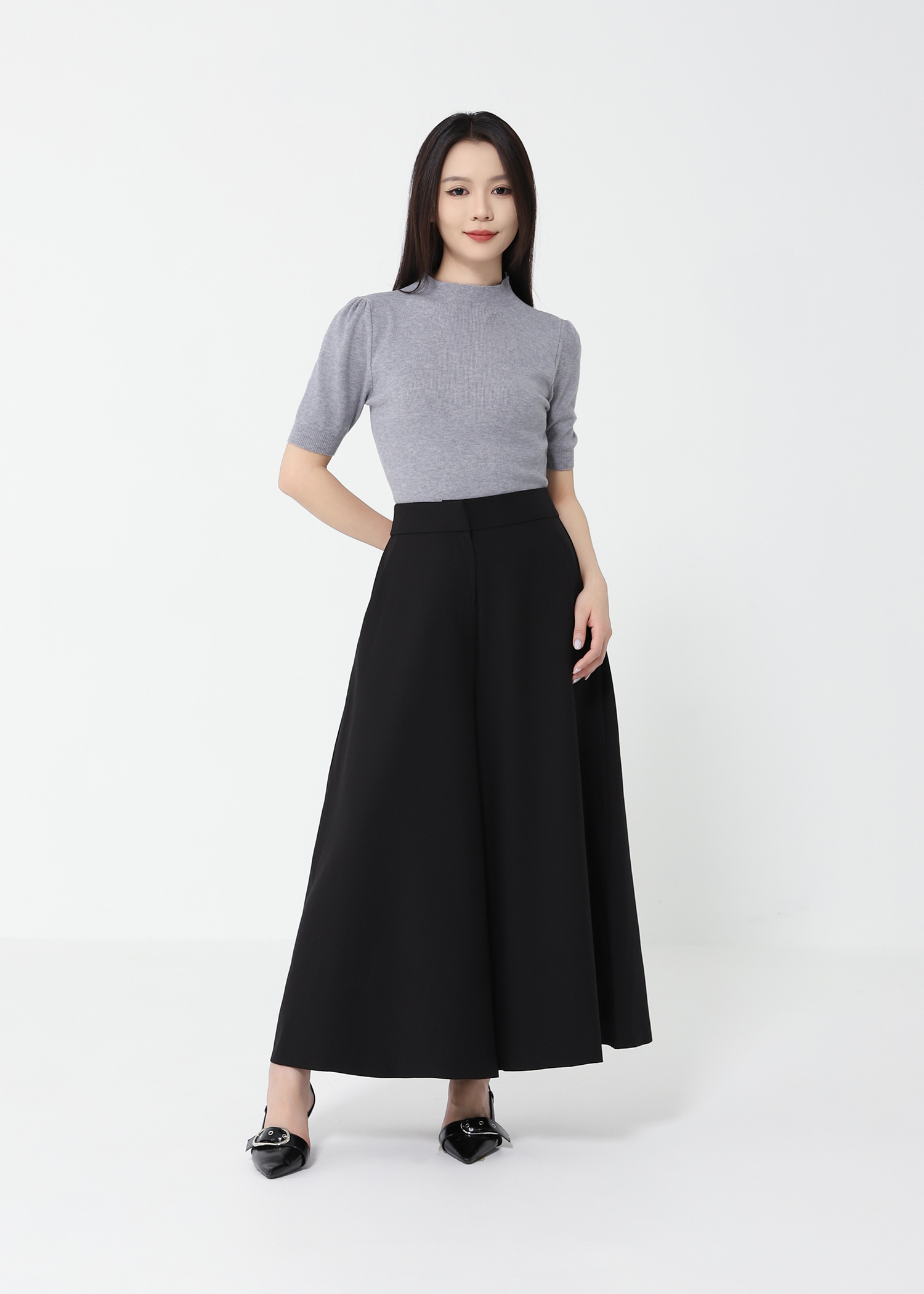 High Waist Wide Leg Long Pants DJ122