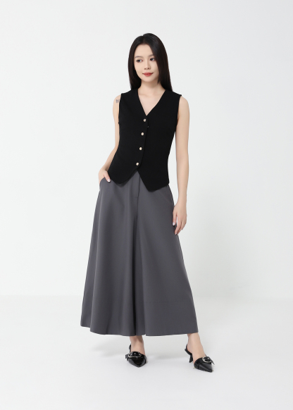 High Waist Wide Leg Long Pants DJ122