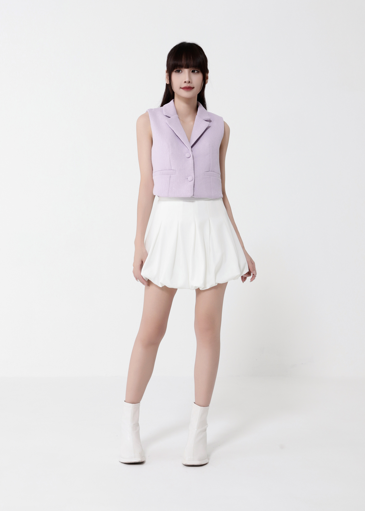 Tweed Vest Blazer DJ128