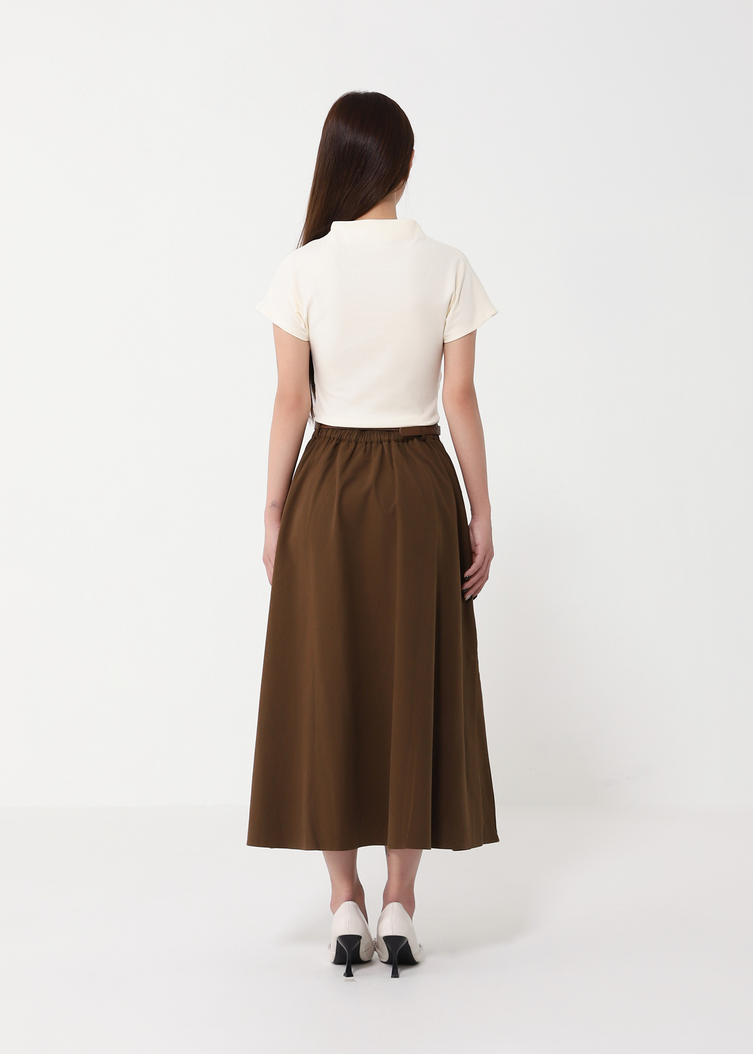 High Waist A Line Skirt DJ131