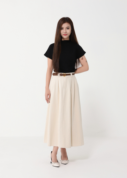 High Waist A Line Skirt DJ131