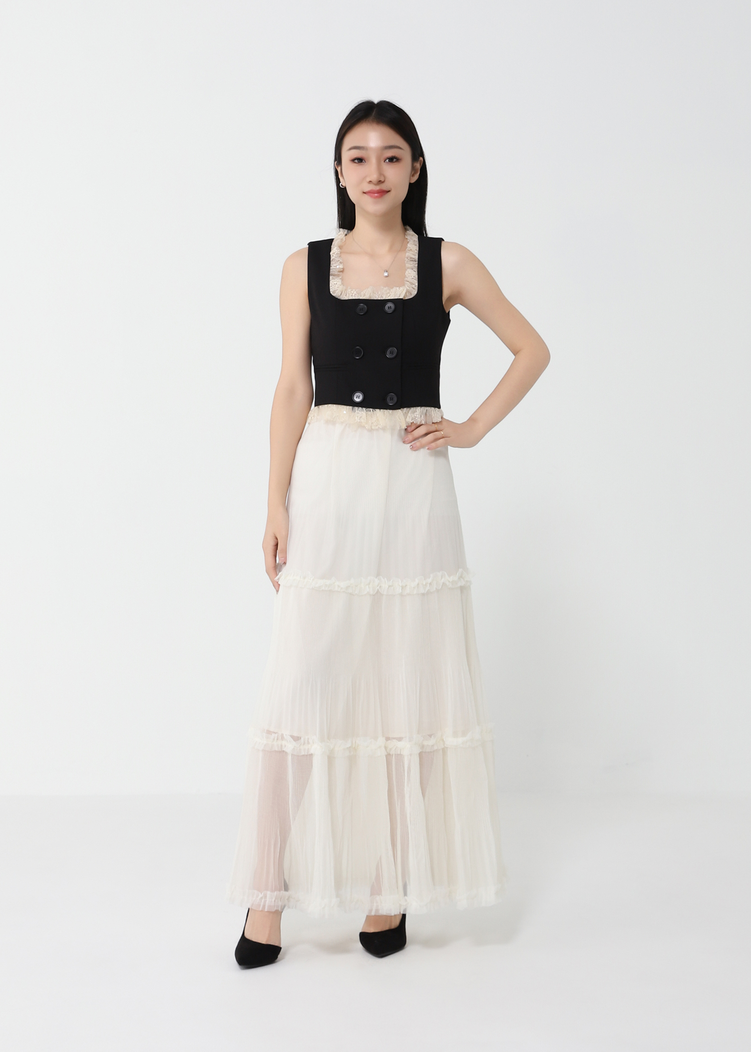 Net Layered Skirt DJ132