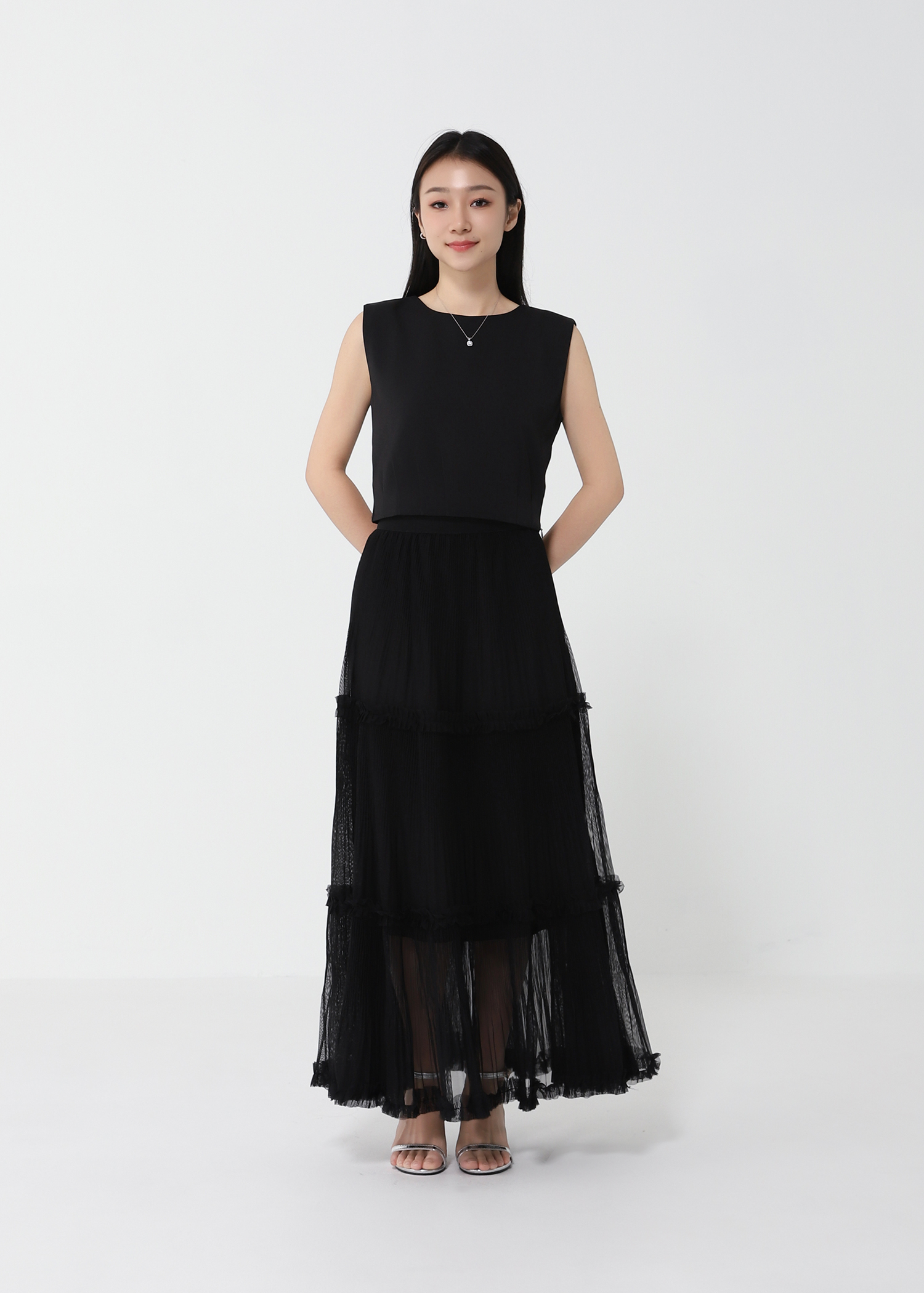Net Layered Skirt DJ132