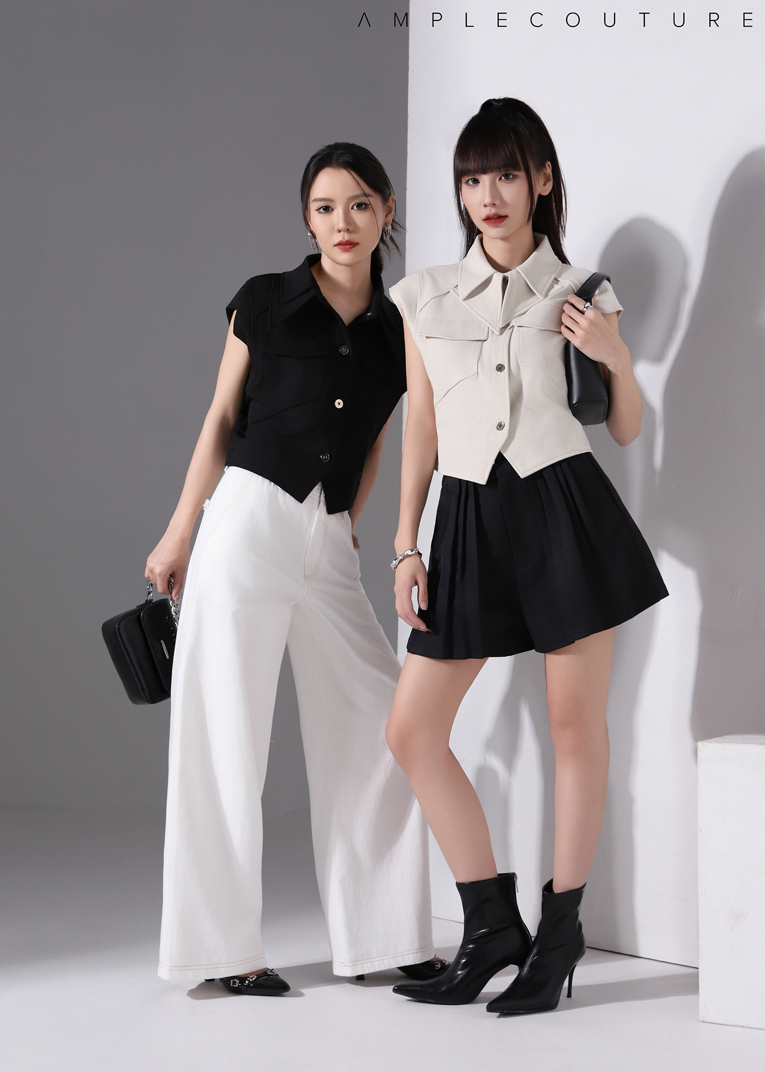 Sleeveless Front Button Top DJ138